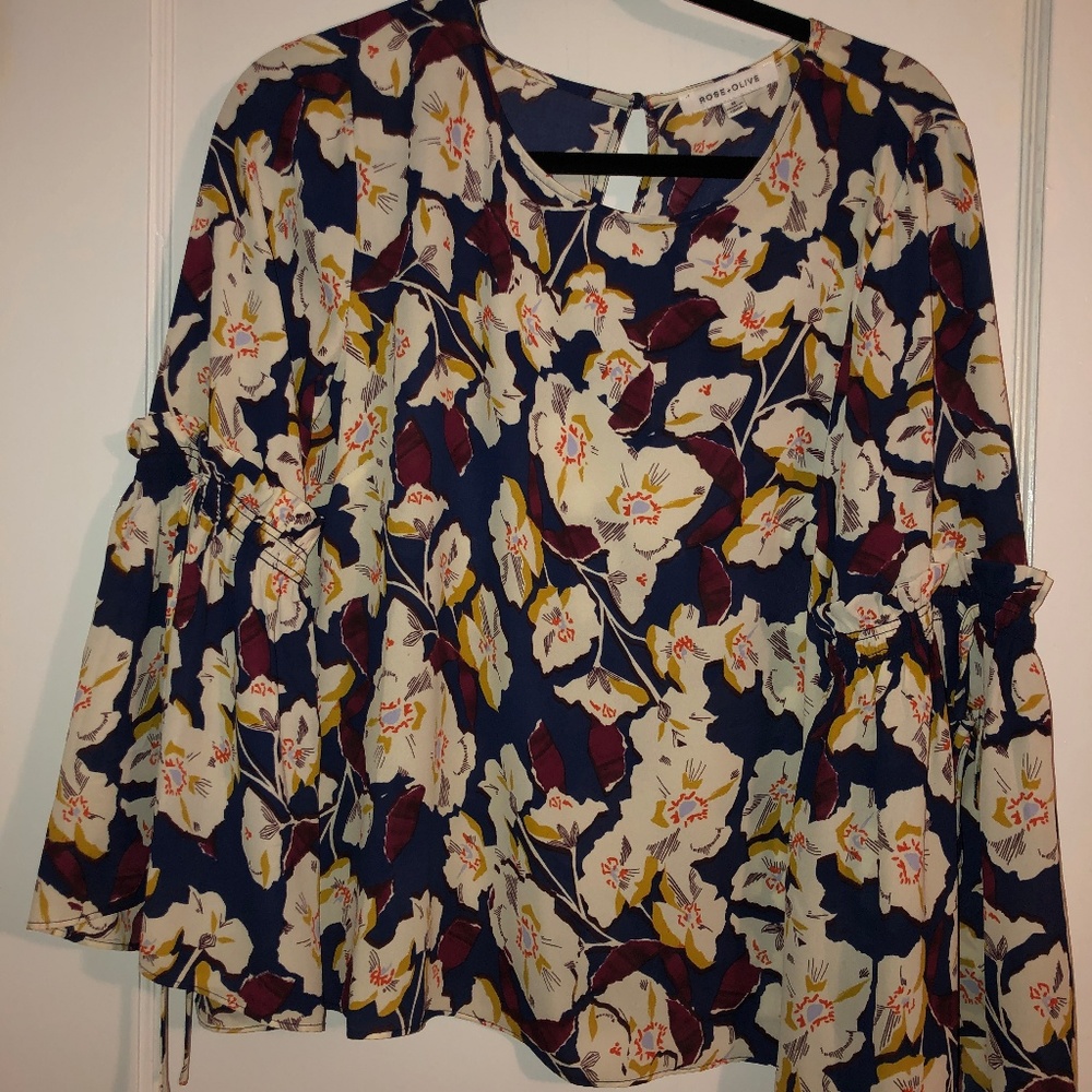 Rose + Olive Long Sleeve Shirt